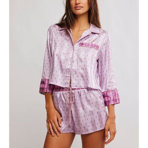 FREE PEOPLE Pillow Talk PJ Set / Lilac Combo